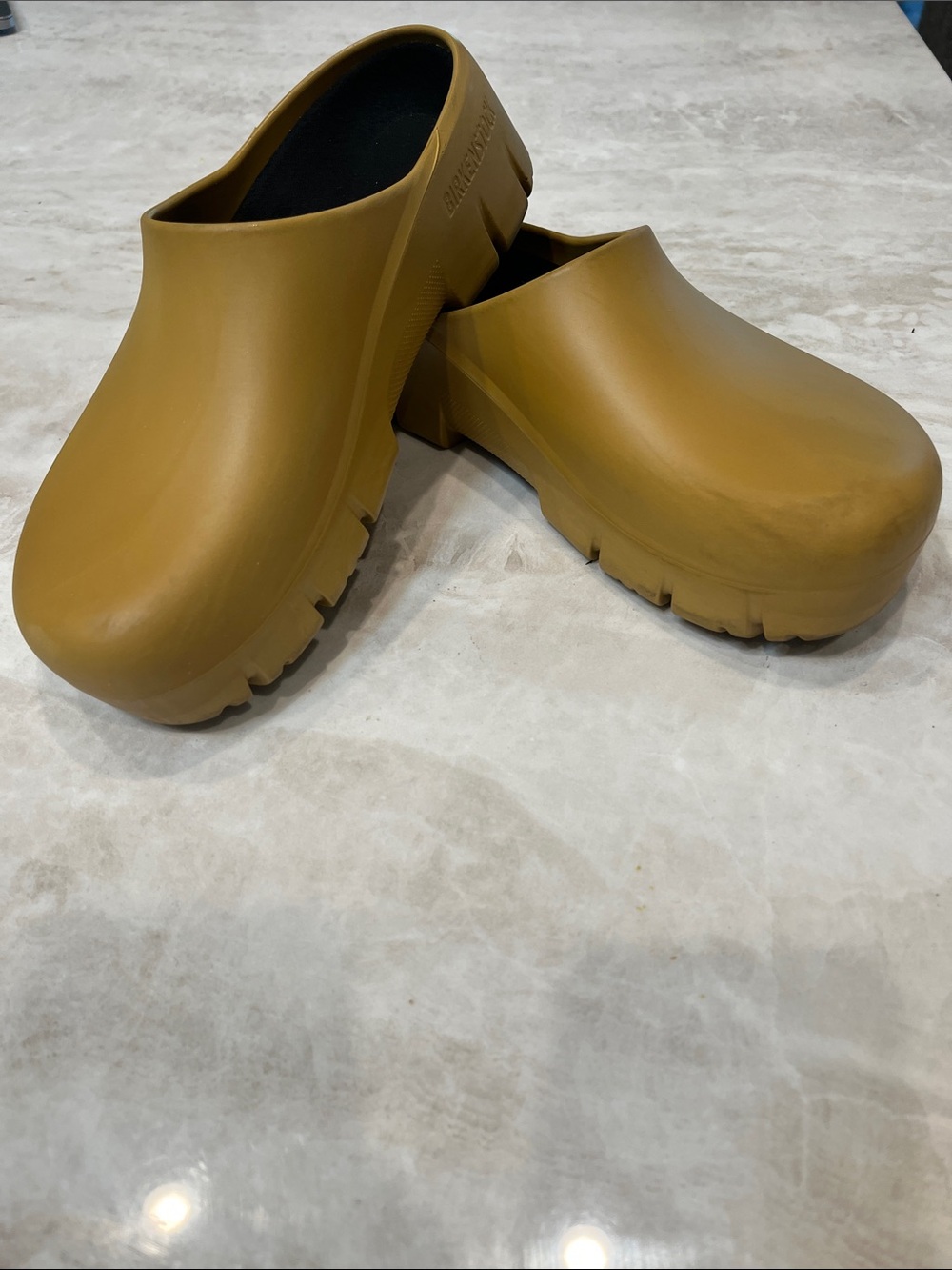 Birkenstock Super Birki 2.0 Yellow-Brown Lug Sole Clogs